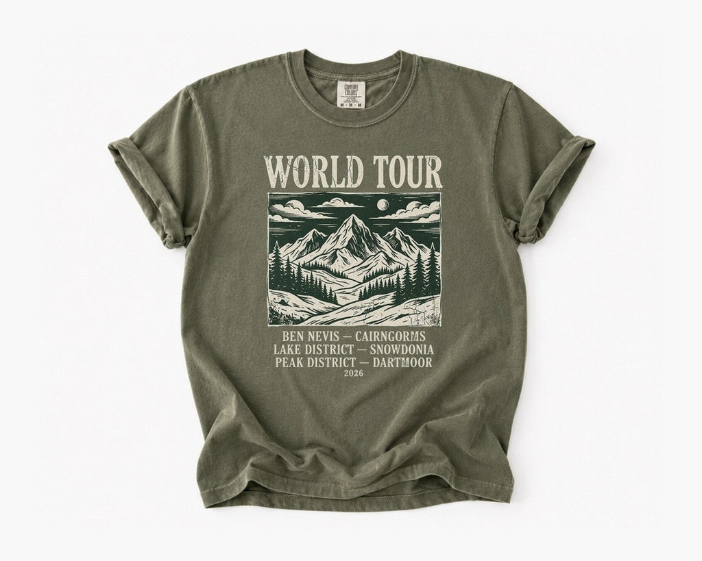 World Tour Mountain Tee - Sage