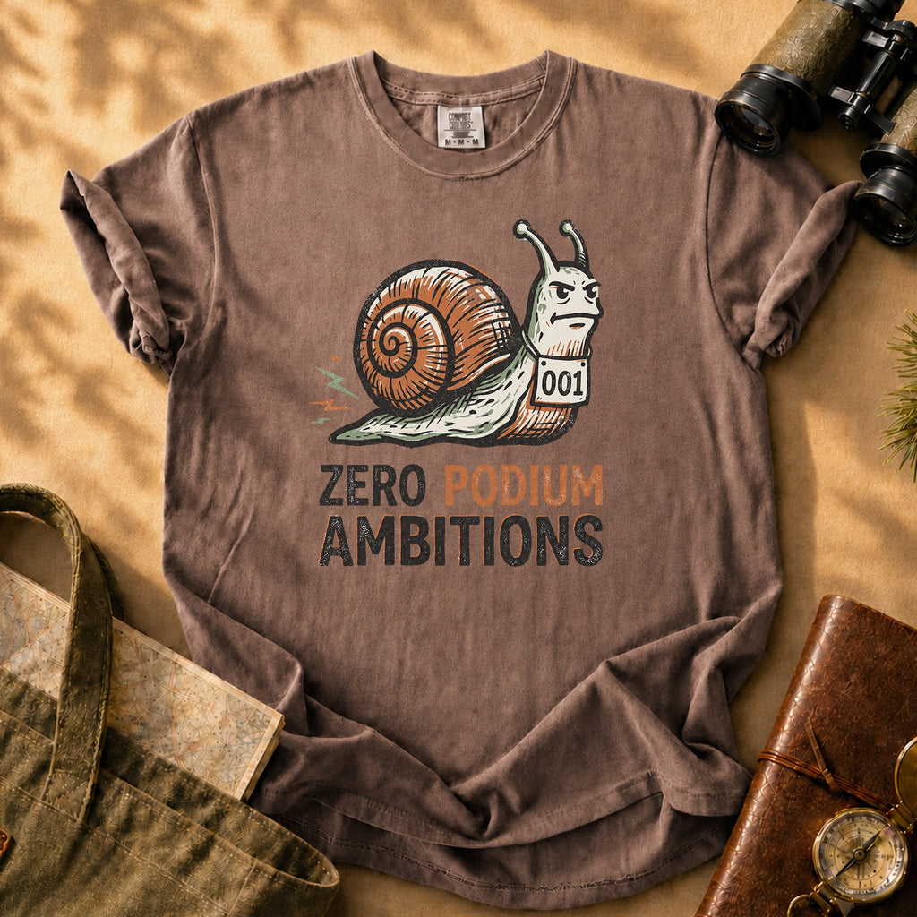 Zero Podium Ambitions Tee - Espresso