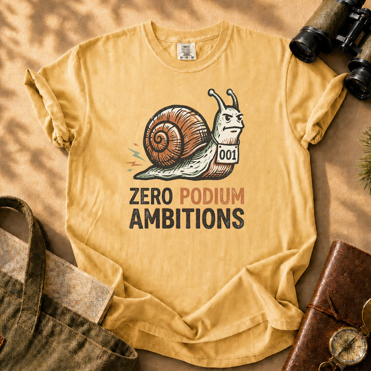 Zero Podium Ambitions Tee - Mustard